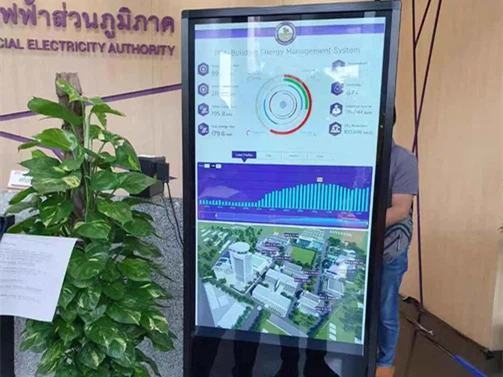 Floor Standing Digital Signage Kiosk for Construction Company in Thailand Floor Standing Digital Signage Kiosk for Construction Company in Thailand